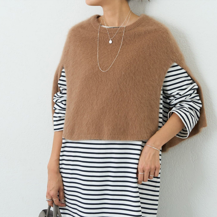 新しい 無地 カジュアル ラウンドネック シンプル ふわふわ ニット