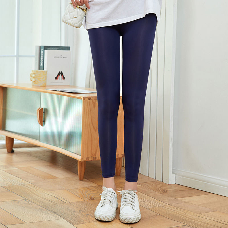 【美脚効果】ファッション 無地 カジュアル シンプル レギンス