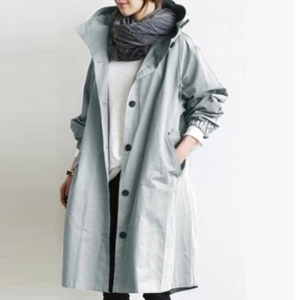 柔らかく カジュアル 肌触りの良い トレンチコート