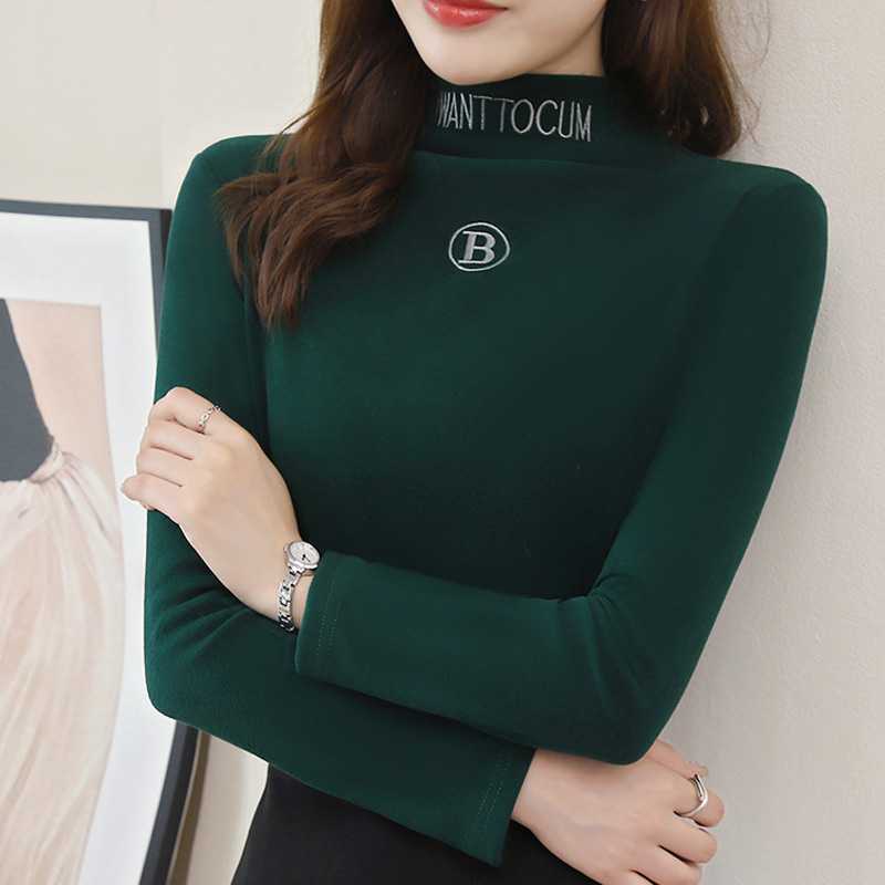 レディース ハイネック 長袖 カットソー