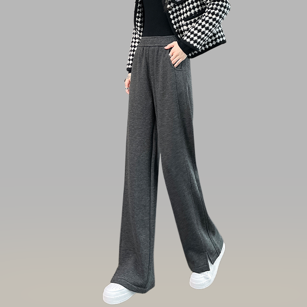 秋冬用 裏起毛 ハイウエスト レディース パンツ