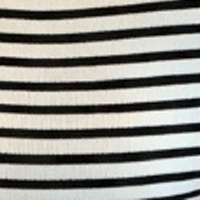 ハイネック ストライプ柄 長袖 半高襟 カットソー