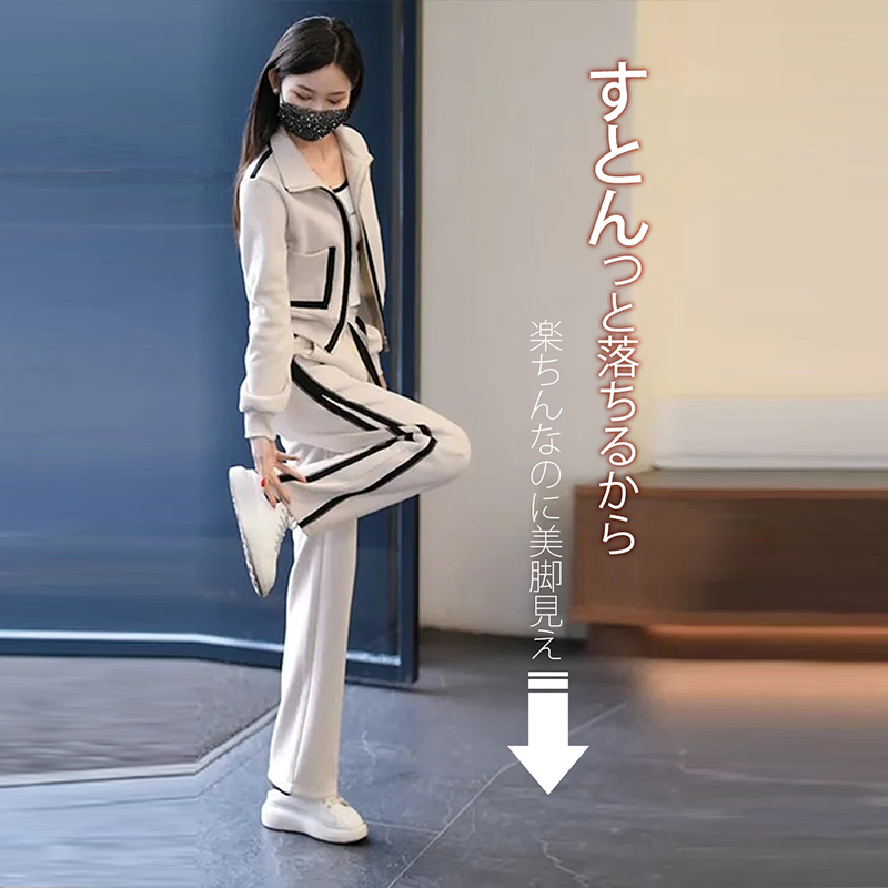 大人気のカジュアル シンプル トップス+パンツ 上下セット