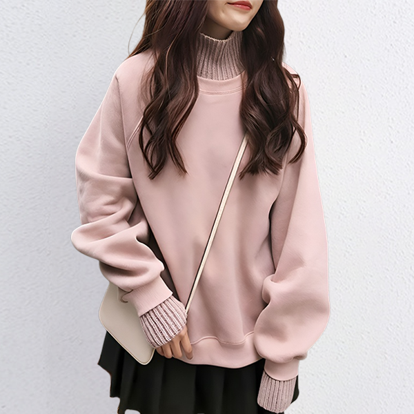 手触り良く 無地 カジュアル シンプル 長袖 スウェット