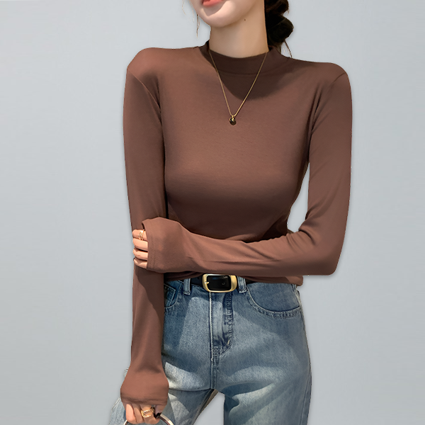 無地 カジュアル シンプル 長袖 カットソー