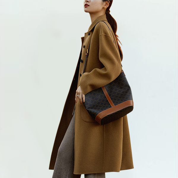 細見え効果 レディース 両面 ラシャ コート