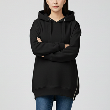 レディース カジュアル フード付き ルーズ パーカー　