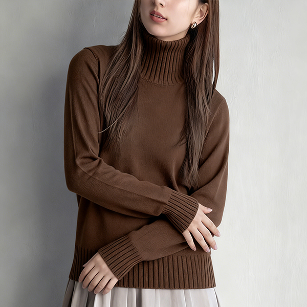 お洒落 長袖 レディース ハイネック セーター