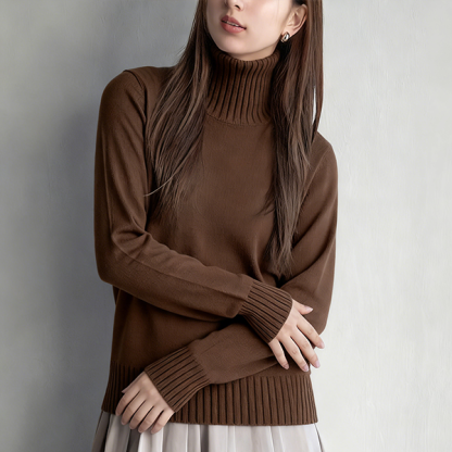 お洒落 長袖 レディース ハイネック セーター