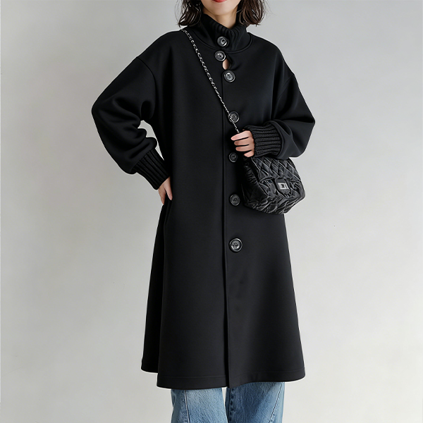 着回し力抜群 暖かい Aライン ロングコート