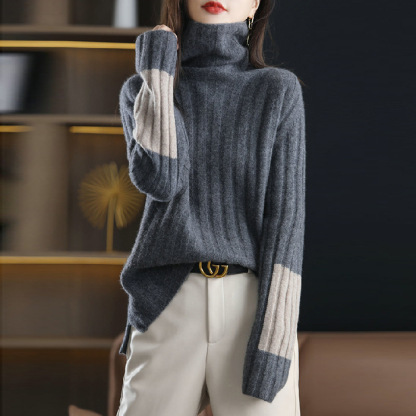  タートルネックカシミヤセーター