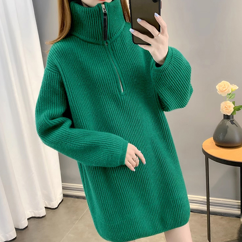 上質感 ルーズ おしゃれ 無地 カジュアル ニット