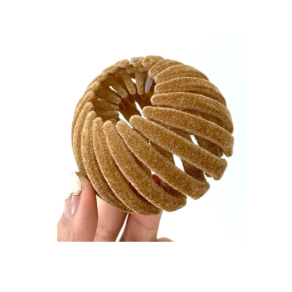 高見え ベルベット 鳥の巣ヘ アクリップ