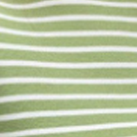 ハイネック ストライプ柄 長袖 半高襟 カットソー