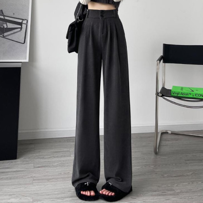無地 カジュアル シンプル レディース ワイドパンツ