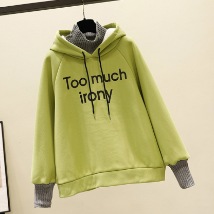 着回し力抜群 レディース アルファベット フード付き 上下セット