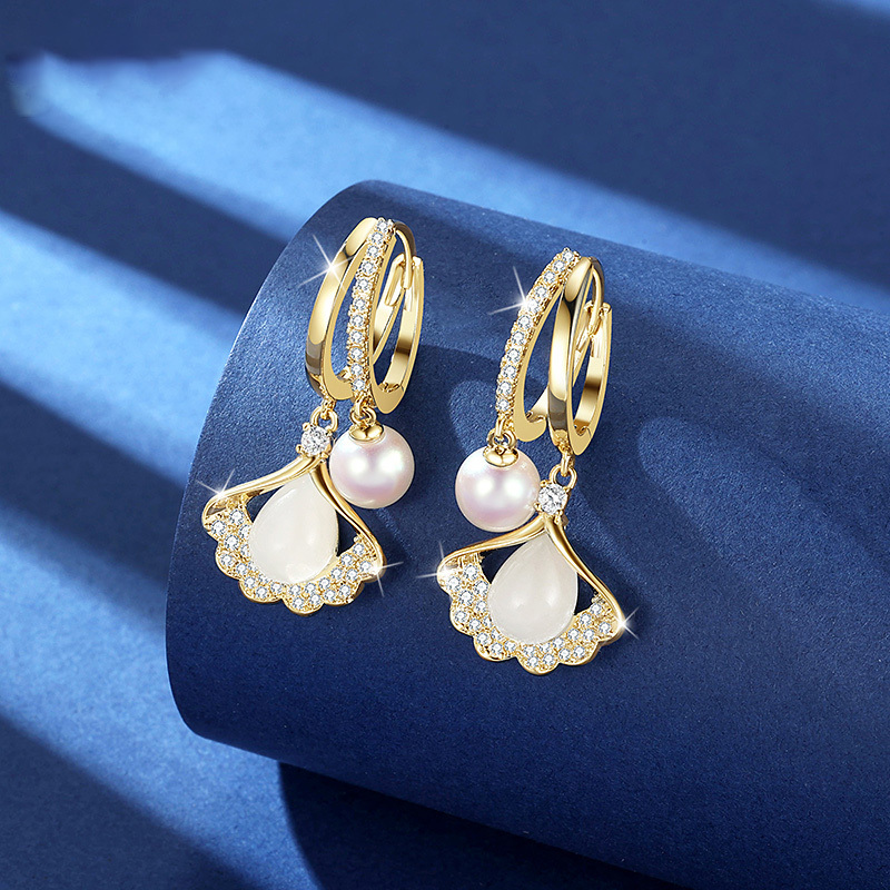 プレミアム天然パールのピアス