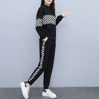 中綿入り ファッション ウエストス リミング スウェット セットアップ