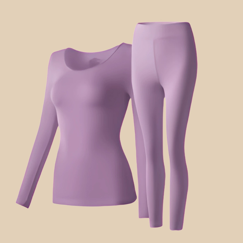 無地 カジュアル シンプル 長袖 インナーセット