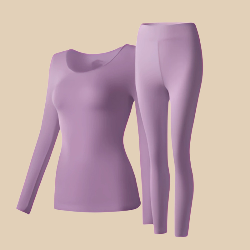 無地 カジュアル シンプル 長袖 インナーセット