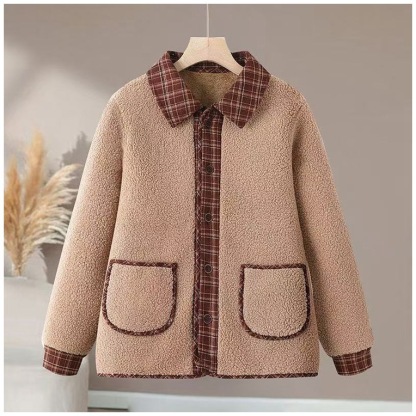 秋冬用 フェイク 配色 シェルパ ジャケット