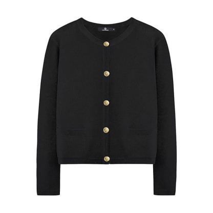 レディース ボーダー 無地 カジュアル シンプル 長袖 カーディガン