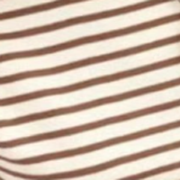 ハイネック ストライプ柄 長袖 半高襟 カットソー