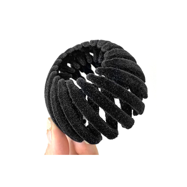 高見え ベルベット 鳥の巣ヘ アクリップ