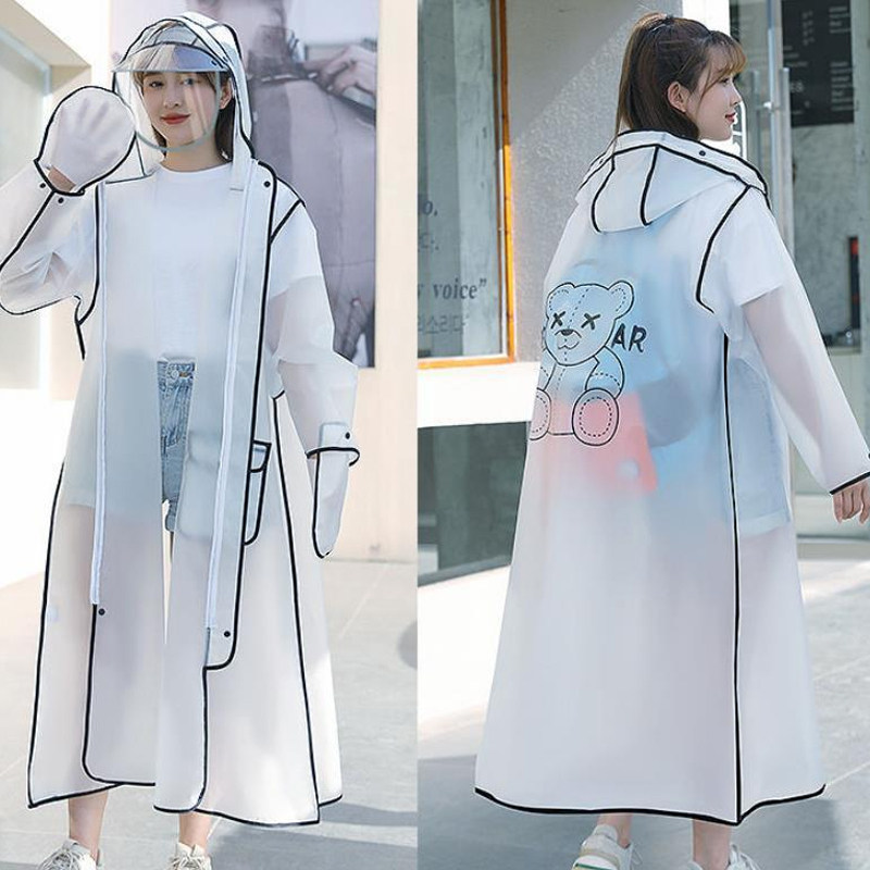 ファッション ロング丈 多用途 レインコート