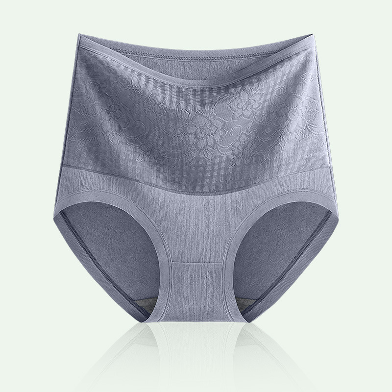 通気性良い ハイウエスト エンボス加工 ショーツ
