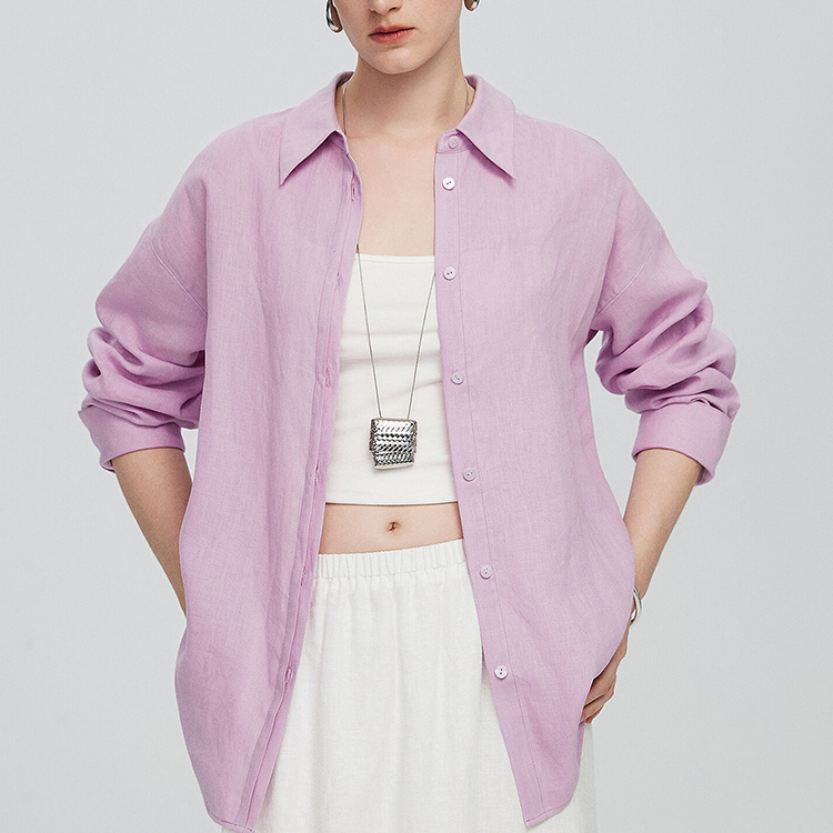 コットン リネン 日焼け止め 薄手 シャツ