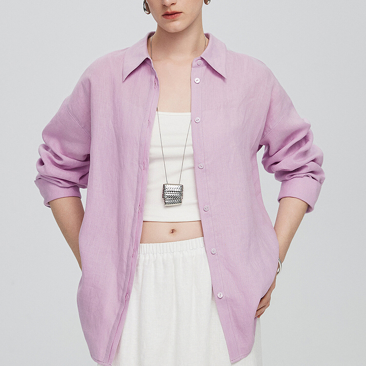 コットン リネン 日焼け止め 薄手 シャツ