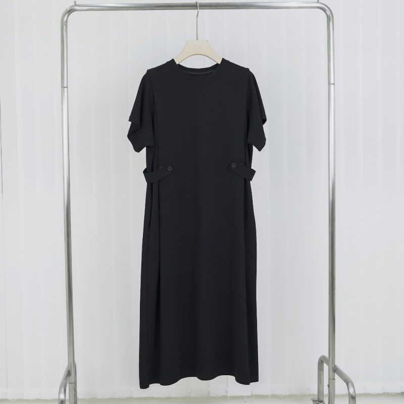 人気商品 無地 ロング丈 カジュアル ワンピース