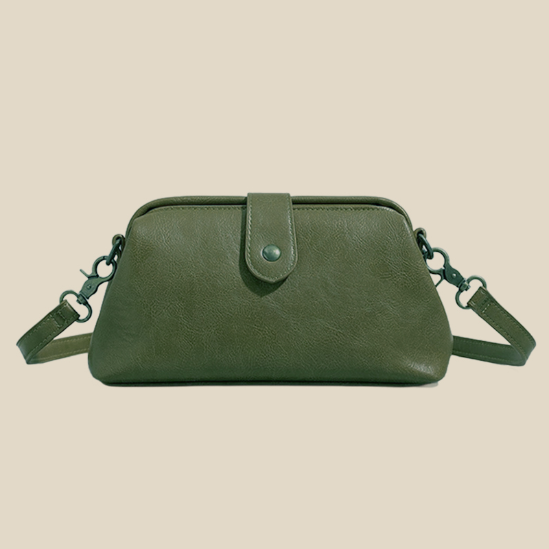 レトロ本革ショルダーバッグ