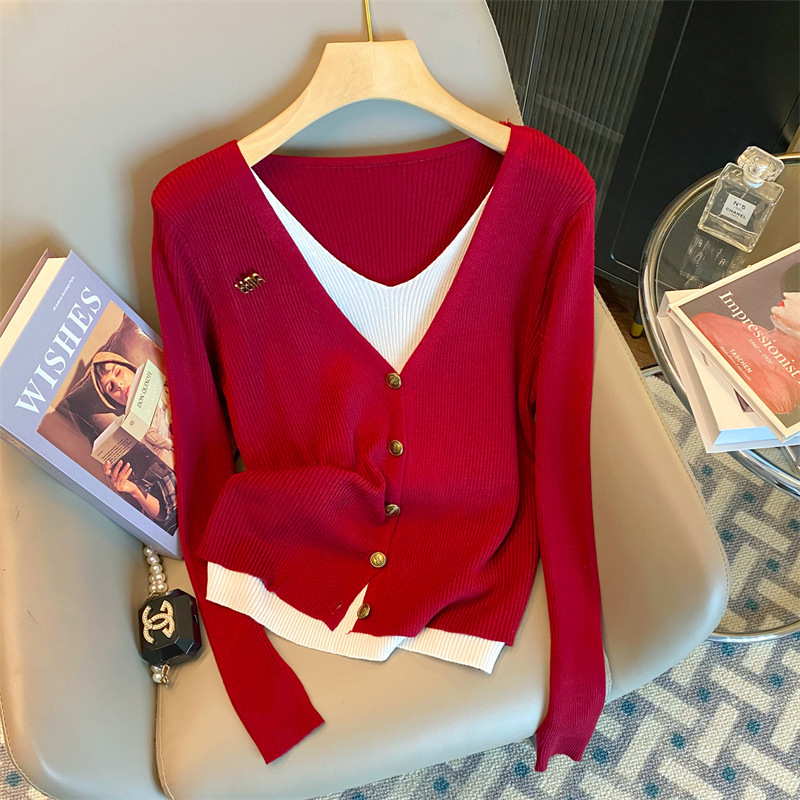 人気爆発中 薄手 無地 カジュアル シンプル 長袖 セーター