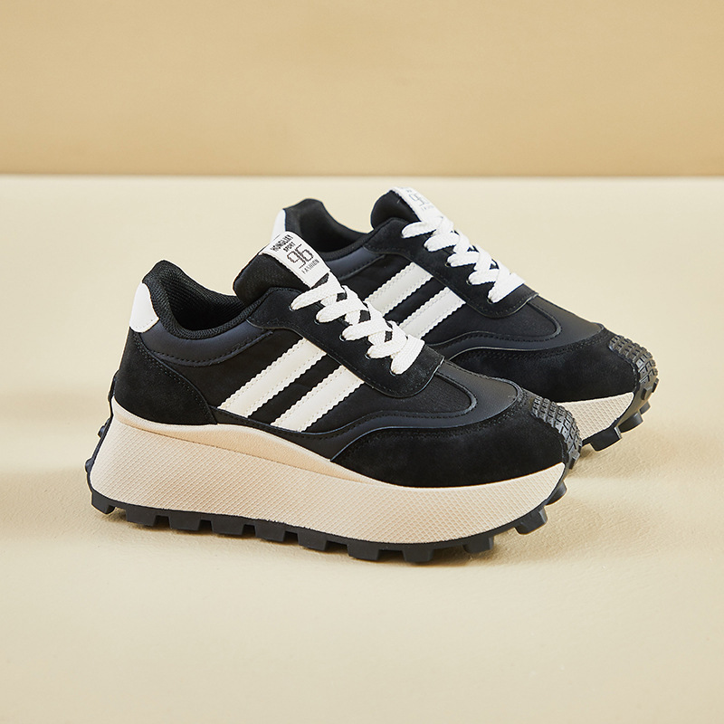 人気爆発中 スリム見え レディース 厚底 スニーカー