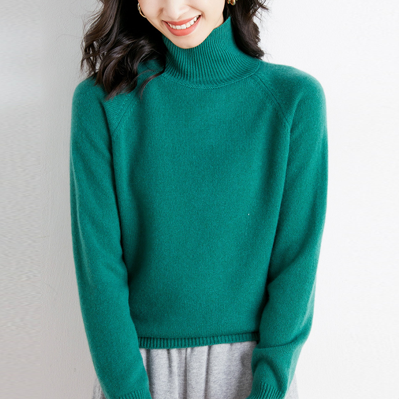 手触り良く 無地 カジュアル シンプル 長袖 レディース ニット