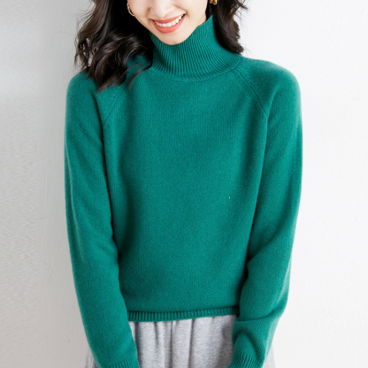 手触り良く 無地 カジュアル シンプル 長袖 レディース ニット