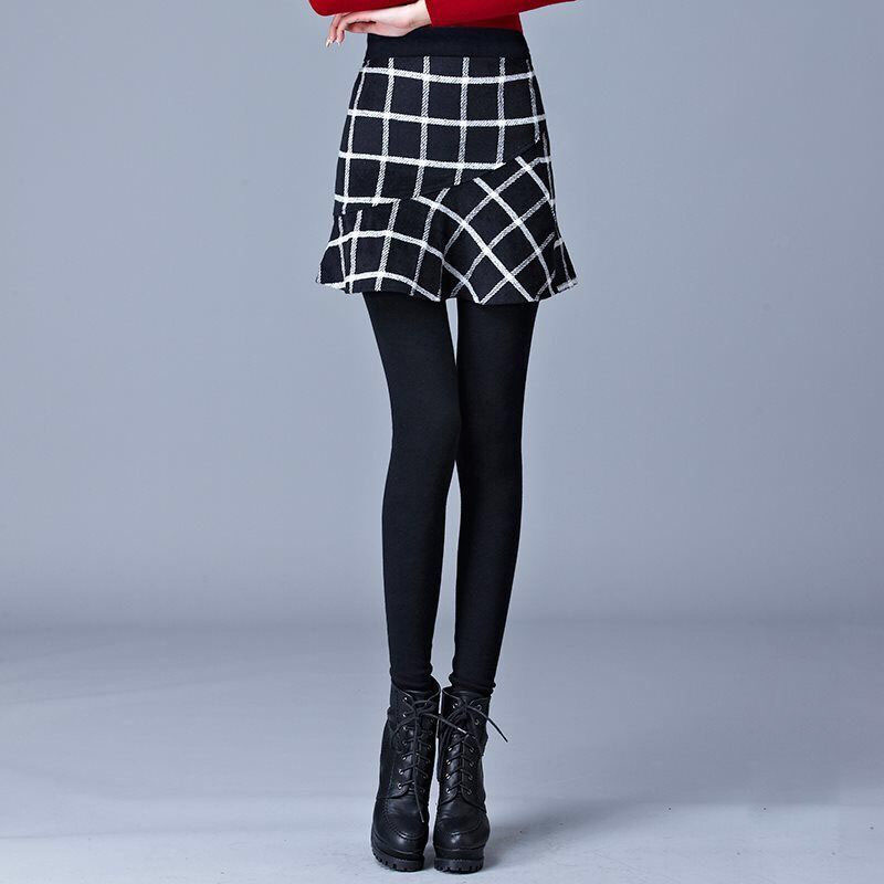 暖かい エレガント ハイウエスト パンツ