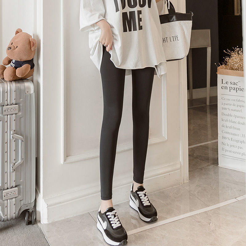 【美脚効果】ファッション 無地 カジュアル シンプル レギンス