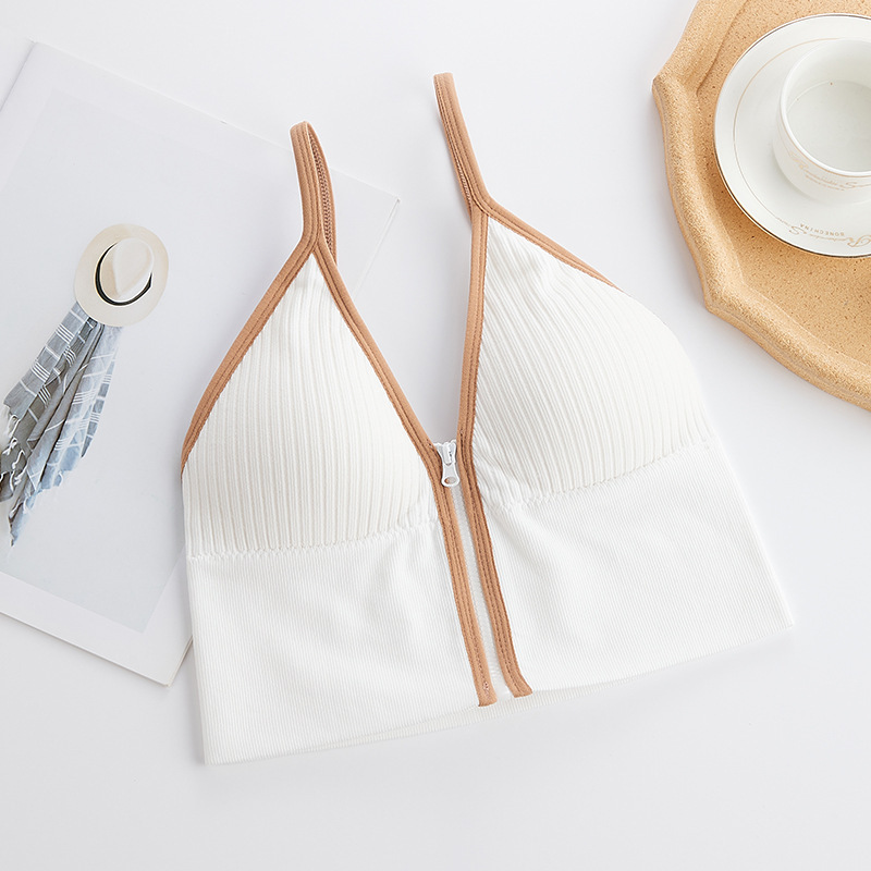 リブ編み スポーツ ブラジャー