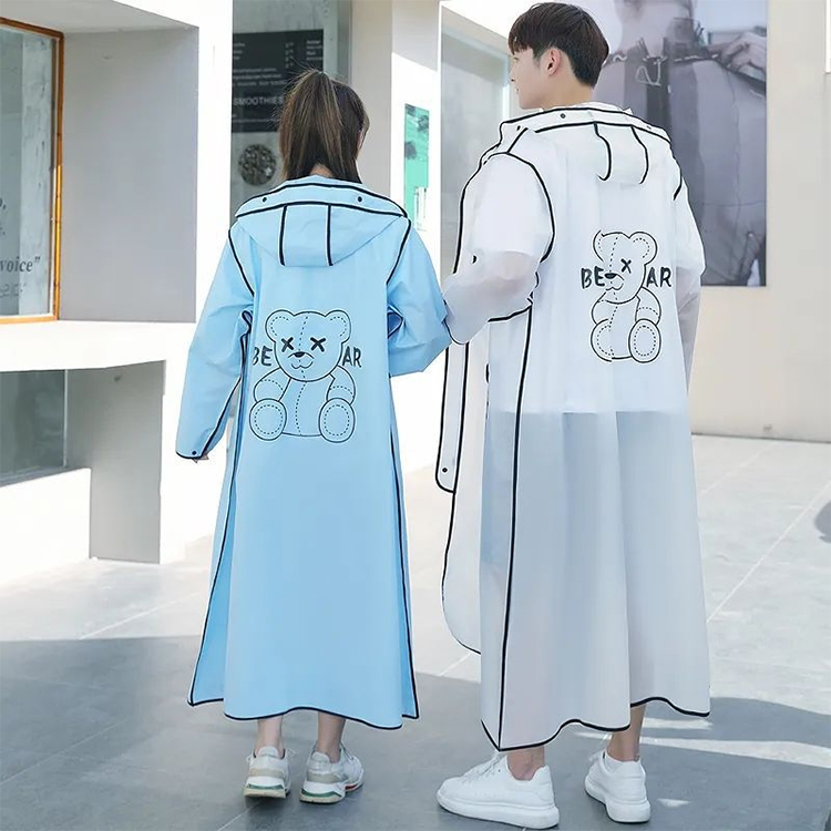 ファッション ロング丈 多用途 レインコート