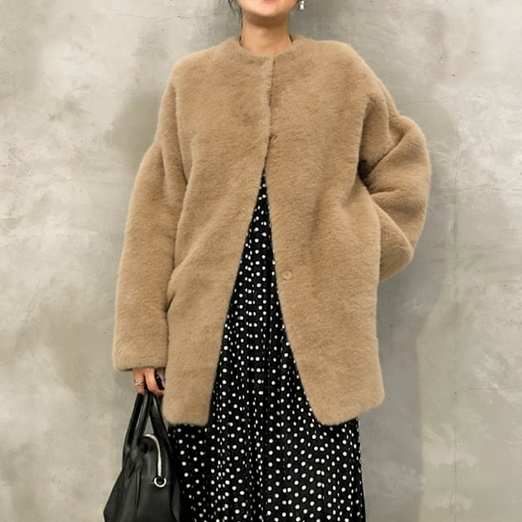 お洒落な ニット 無地 カジュアル 軽やか カーディガン