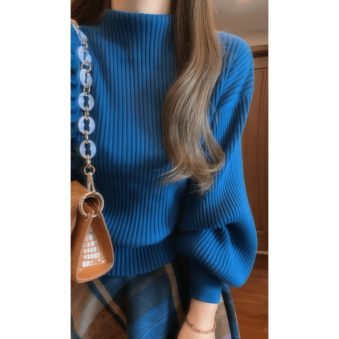 柔らかい チェック柄 ニット+スカート セットアップ