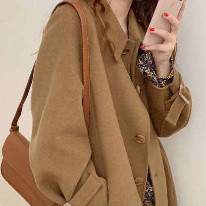 レディース 無地 カジュアル シンプル 長袖 コート