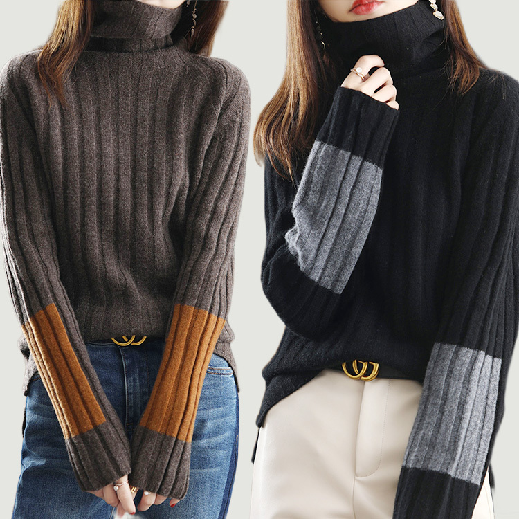  タートルネックカシミヤセーター