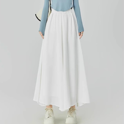 着回し力抜群 無地 カジュアル シンプル ガウチョパンツ