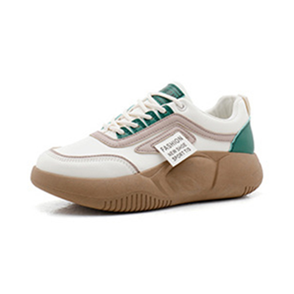 ファッション レディース 厚底 配色 スニーカー