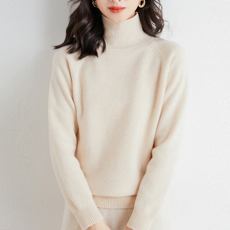 手触り良く 無地 カジュアル シンプル 長袖 レディース ニット