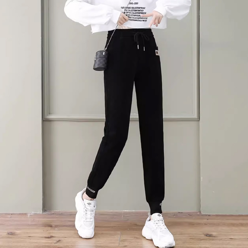 ハイウエスト シェニール 裏起毛 ジョガーパンツ